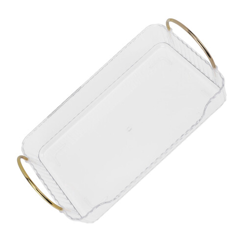 Transparente weiße Arbeitsplatten-Organizer-Schale