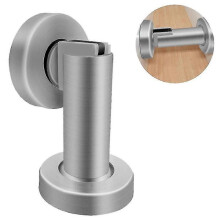 Sunrain Magnetic Door Stopper, Stainless Steel Brushed Door Catch Modern Solid Rigid Door Stoppers