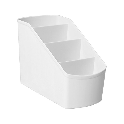 Multi-Functional 4-Compartment Plastic Desk Accessory for Bedroom Dorm & Office 1