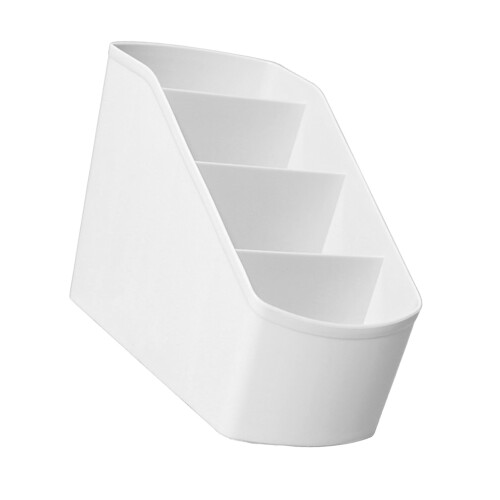 Multi-Functional 4-Compartment Plastic Desk Accessory for Bedroom Dorm & Office