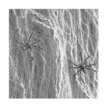 1000 Sqft Halloween Stretch Spider Web with 100 Plastic Fake Spiders for Indoor & Outdoor Halloween