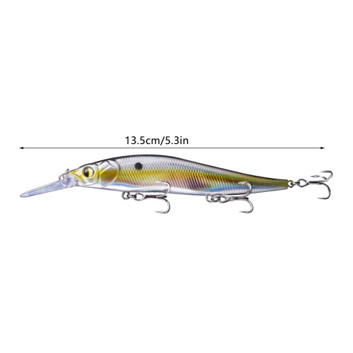 Mitteltief tauchender Minnow-Köder 13,5 cm 14,7 g 6 Farben 1