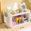 Étagère de bureau à double étage, 400 g, pliable 4