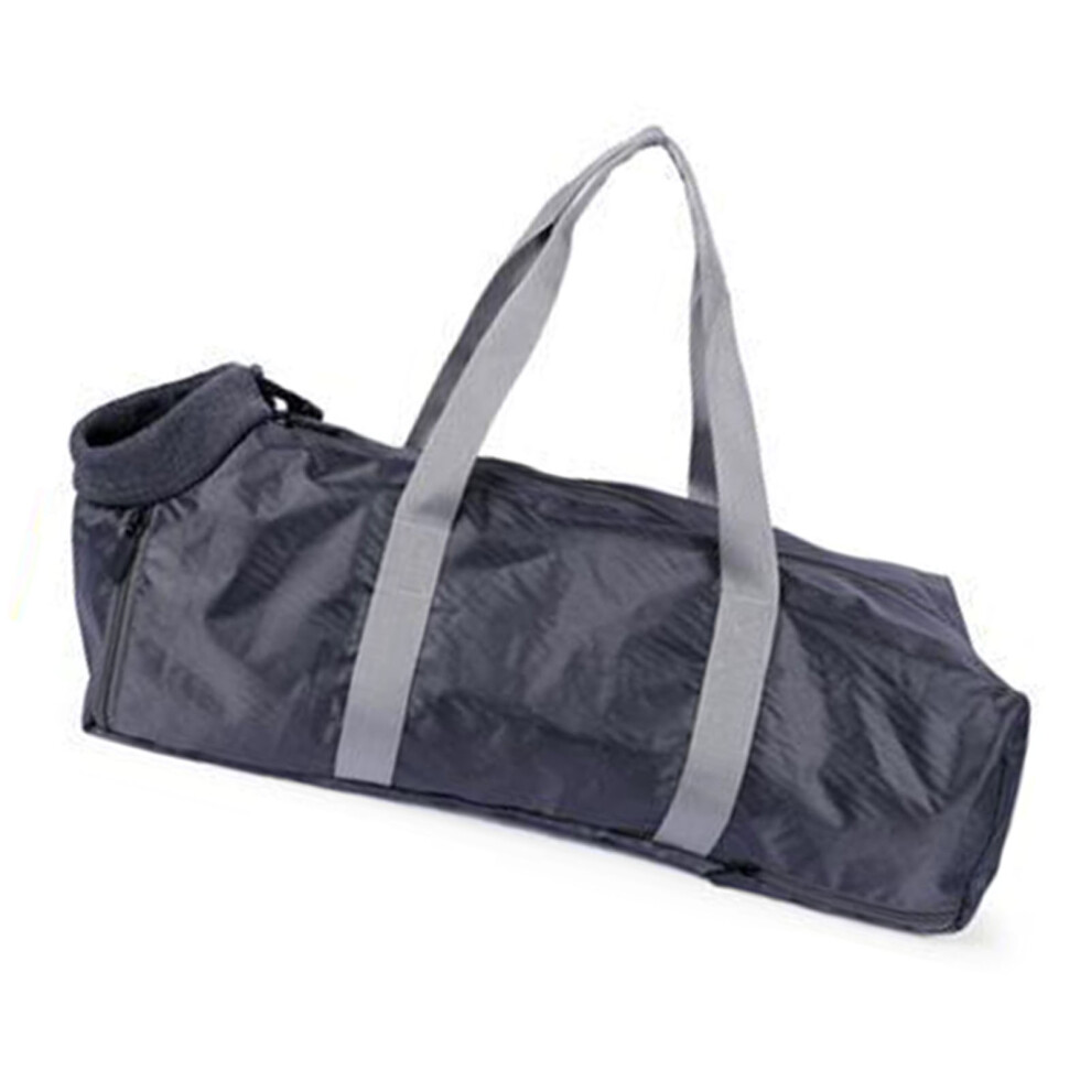 Dark Gray Polyester Cat Carrier Bag with Adjustable Handle & Zipper Closure, Small Dog Portable L-image-OPC-PKFGW55-NEW