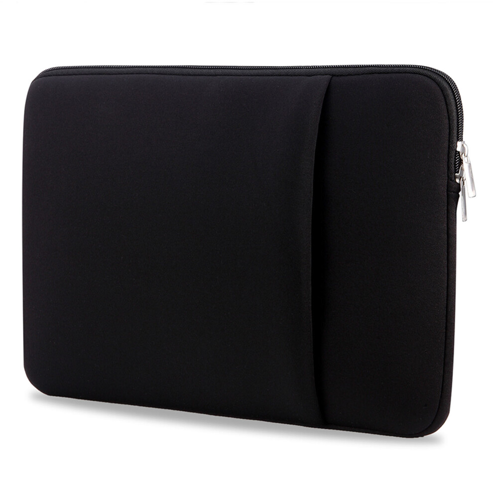 B2015 Laptop Sleeve Soft Zipper Pouch 15.6'' Black 8320539143194