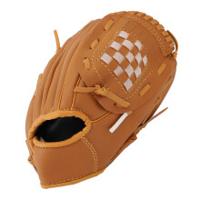 Soft 10.5 Inch Brown Baseball Glove PU Leather Fielding Mitt for Youth & Adults