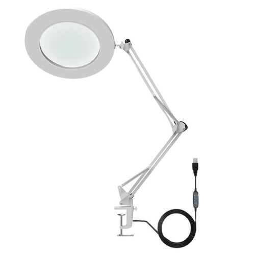 10x LED-Lupe mit Clip, 3 Farben, Weiß 2