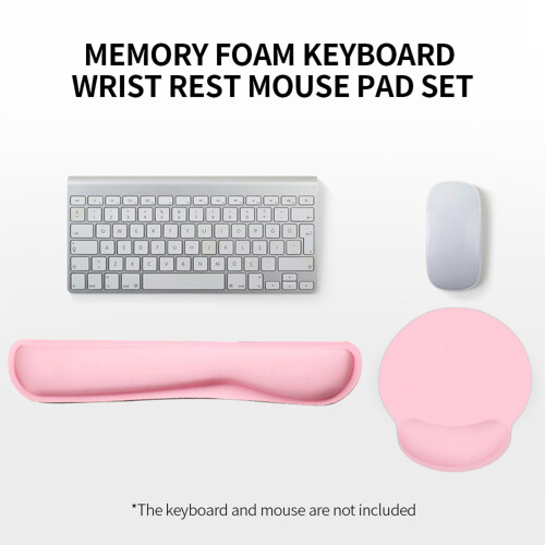 Memory Foam Keyboard Wrist Rest Mouse Pad Set 2