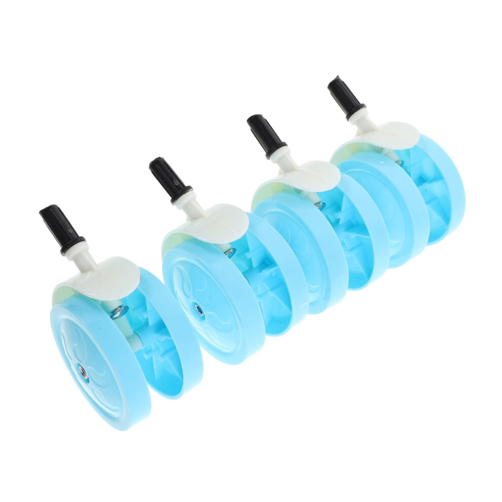 Walker Replacement Wheels 4pcs Silent Caster Wheels Detachable Indoor Use 360-Degree Rotation Noise-Reducing Accessories