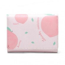 (Pink) Girls' Tri-Fold Short Wallet Multifunctional and Portable for Daliy LifeH