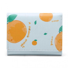 (Blue) Girls' Tri-Fold Short Wallet Multifunctional and Portable for Daliy LifeH