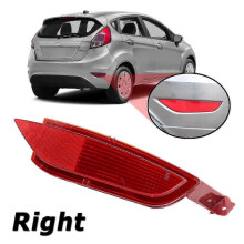 (Right, red) L/R Rear Bumper Reflective Signal Light Tail Fog Lamp Assembly For Ford Fiesta WT Mk7 2009-2014 CMAX 2010-2015 Replacement Partsl