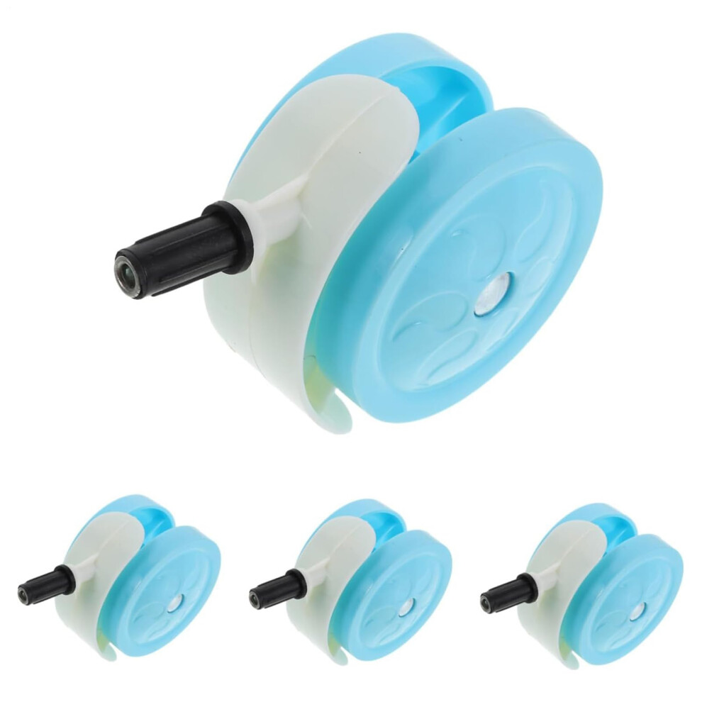 Stroller Wheels Silent Swivel Casters 3.94x2.36x1.5 Inches Replacement Set Smooth Rolling Design for Pushchair Tricycle