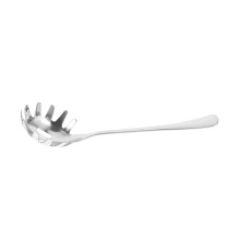 Stainless Steel Noodle Spoon Spaghetti Server with Colander Design for Pasta Cooking and Serving in Kitchen