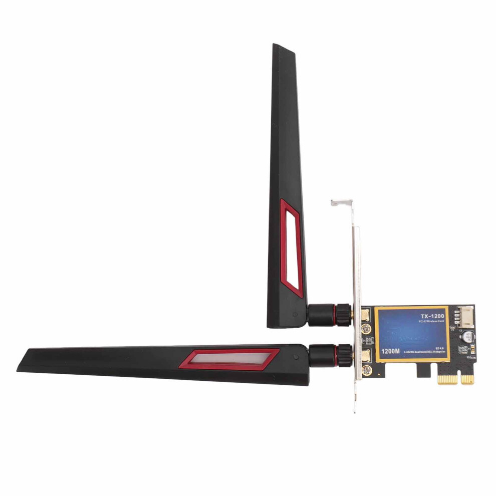 Pcie X1 Wireless Card 7260Ac 2.4Ghz 5Ghz Bluetooth 4.0 1200Mbps Dual Antennas 7691349096484
