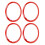 4PCS Wheel Hub Ring Centric Decoration Spacer 6