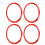 4PCS Wheel Hub Ring Centric Decoration Spacer 5