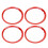 4PCS Wheel Hub Ring Centric Decoration Spacer 4