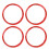 4PCS Wheel Hub Ring Centric Decoration Spacer 1