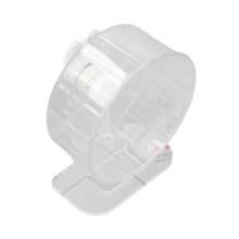 Rueda para hámster acrílica transparente grande con soporte