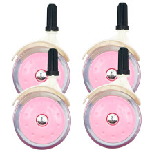 4Pcs Baby Walker Wheels Replacement, 2 Inch Plastic Wheels, Heavy-Duty Load Bearing, Smooth Rolling for All Terrains