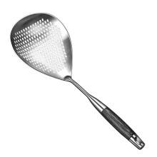 Handheld Strainer Spoon Stainless Steel Colander for Pasta and Hot Pot Cooking Kitchen Utensil with Comfortable Grip