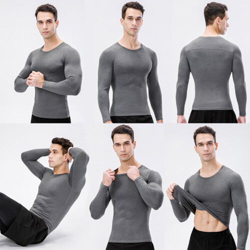 3pcs Men's Athletic Long Sleeve Compression Shirts 2