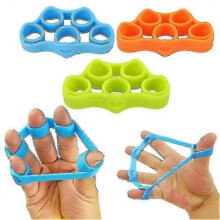 6 Pcs Hand Grip Strengthener and Finger Exerciser, a Grip Strength Trainer including a Forearm Ring and Finger Stretcher Hand Resistance Bands.y