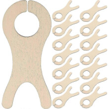 Crochet Support 50Pack Fish-Shaped Yarn Bobbins Organizer for Home Use with Natural Wood Material And Tangle-Free Function.