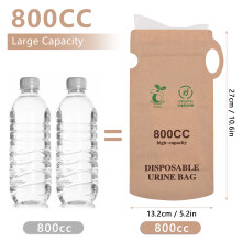Notfall-Urinbeutel 800 ml 27 13,2 cm 10 Stück