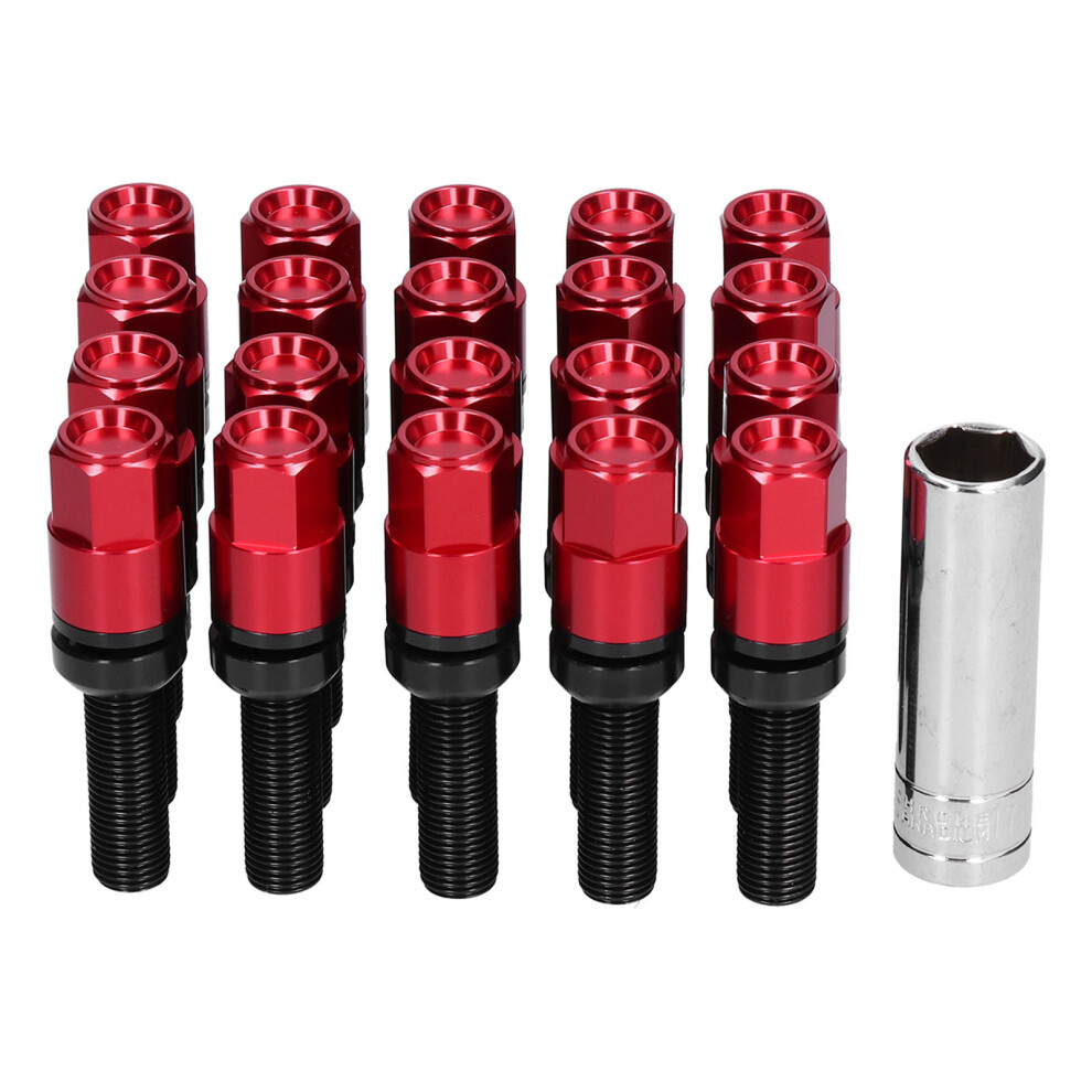 20Pcs Extended Lug Bolts M14x1.5 Steel 28Mm/1.1In 8320539147062