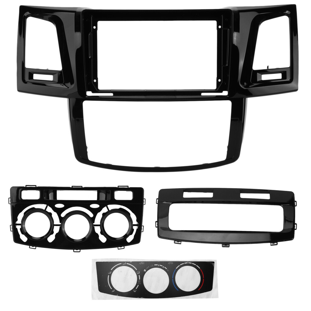 2ÂDin Car Stereo Radio Fascia Audio Panel Black 8320539146928