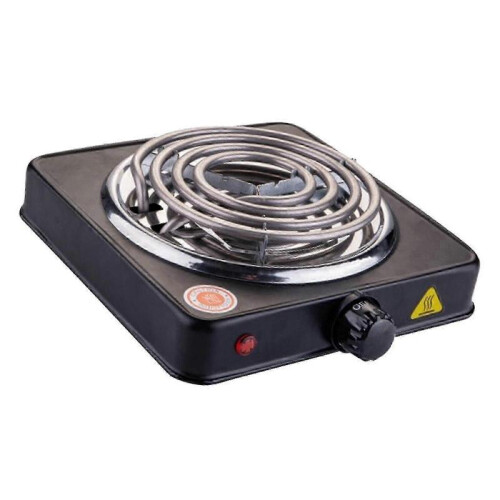 (Single1000W Black) Portable Electric Coil Burner with Indicator Lights Practical Burner Cooktopx 2