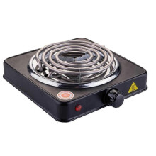 (Single1000W Black)Portable Electric Coil Burner with Indicator Lights Practical Burner Cooktopx