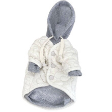 Grauer Hoodie XL Hundemantel 40 cm Rückenlänge 15,7 Zoll