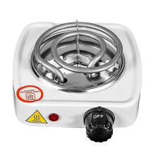 (Single 500W White)Portable Electric Coil Burner with Indicator Lights Practical Burner Cooktopx