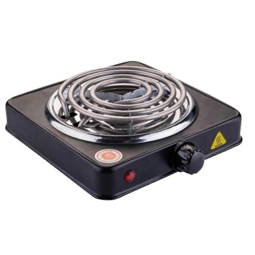 (Single1000W Black) Portable Electric Coil Burner with Indicator Lights Practical Burner Cooktopx 1