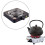 (Single1000W Black) Portable Electric Coil Burner with Indicator Lights Practical Burner Cooktopx 5