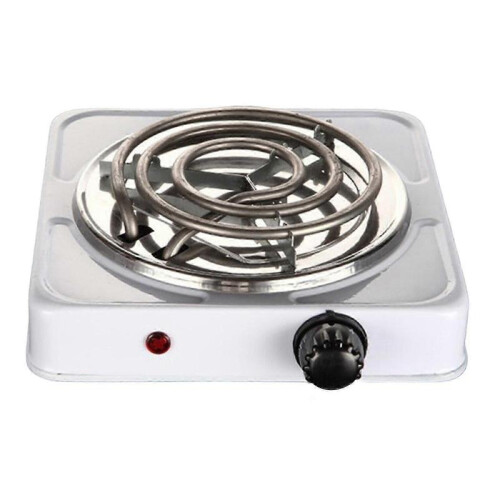 (Single 1000W White) Portable Electric Coil Burner with Indicator Lights Practical Burner Cooktopx 2
