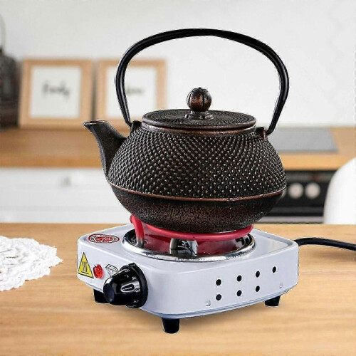 (Single 500W White) Portable Electric Coil Burner with Indicator Lights Practical Burner Cooktopx 1