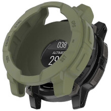 (Jungle Green)Garmin Instinct 3 Amoled/solar 45mm Compatible Silicone Protective Covero