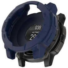 (Midnight Blue)Garmin Instinct 3 Amoled/solar 45mm Compatible Silicone Protective Covero