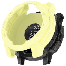 (Yellow)Garmin Instinct 3 Amoled/solar 45mm Compatible Silicone Protective Covero