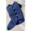 4-beinige Winter-Hundejacke, gefüttert, blau, Größe M 5