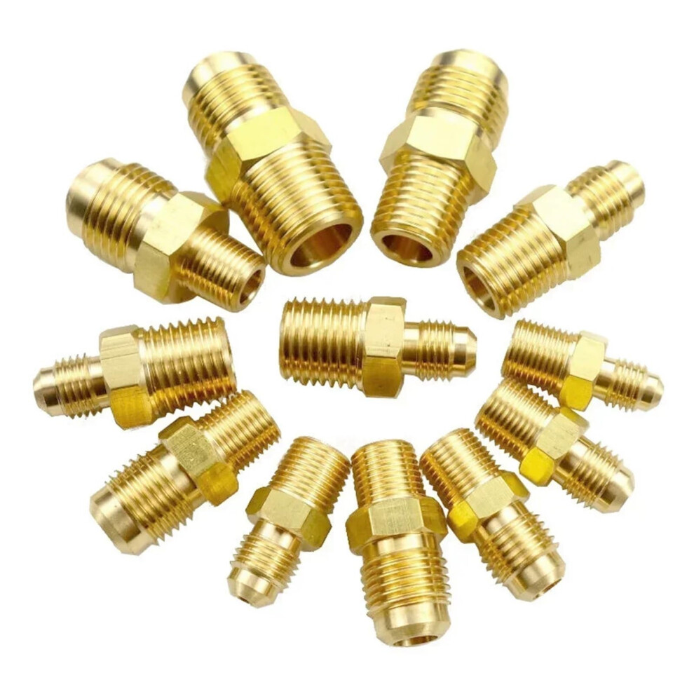 1/2" Bspp Male To 1/2" Sae Flare Tube Brass Pipe Fitting For Plumbing And Hydraulic Applications 9016109813534