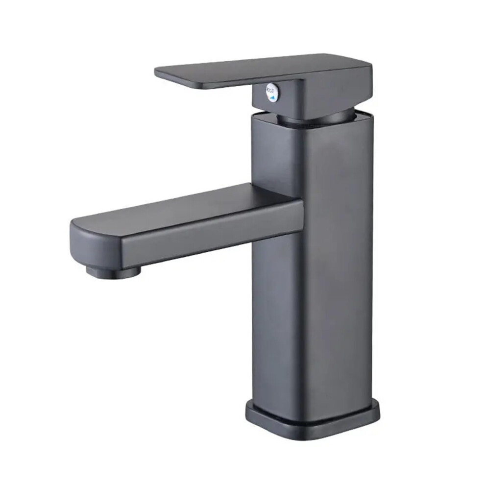 Black/Chrome Bathroom Faucets Cold Mixer Vanity Sink Faucets Deck Mounted For Kitchen And Bathroom, Black Finish 9016109813626