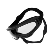 Fashionable Dog Sunglasses Soft Frame Goggles with Dustproof Lens and Adjustable Strap for Beach and Daily Walks