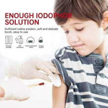 100pcs/1box Iodine Swabs Individually Wrapped Disposable, Iodophor Swabs Outdoor Supplies, Packaged Iodine Swabs