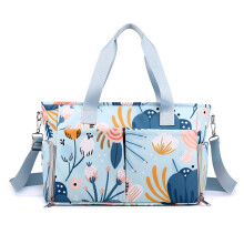 Mom Bag with Hanging Belt for Mother & Baby, Diaper Organizer for Strollers, Single Shoulder Style, Dandelion Pattern