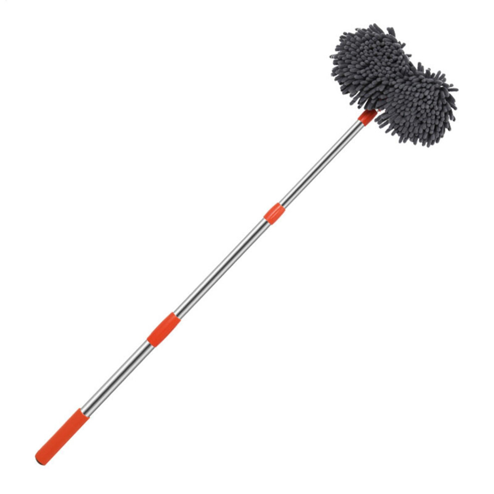 Long Handle Car Wash Brush Telescopic Mop 360 Degree Rotatable Dense Chenille Bristles Aluminum Alloy Handle-image-OPC-PKFHGW5-NEW